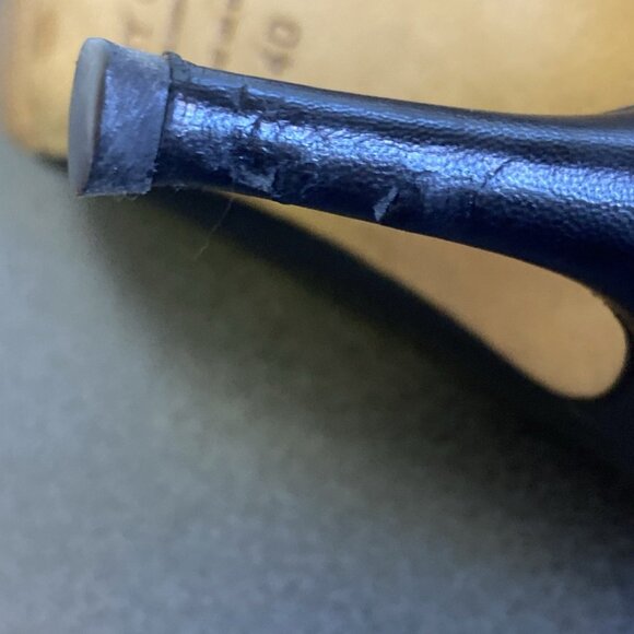 Jimmy Choo Tony 85 Classic Black Leather Pointy Heels - Picture 10 of 14